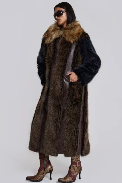 Jaded London *Agyness Faux Fur Coat