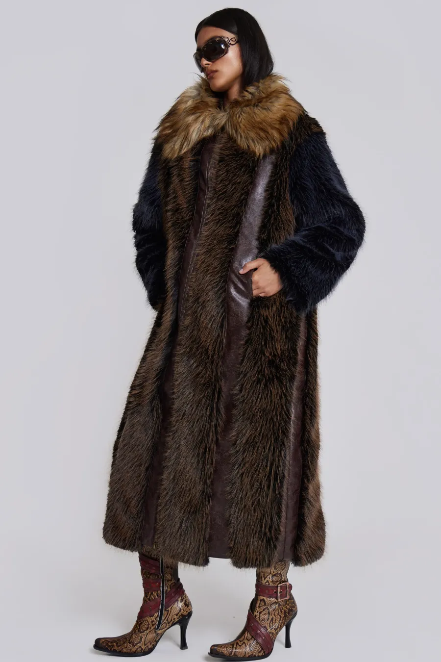 Jaded London *Agyness Faux Fur Coat