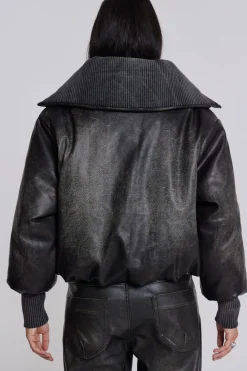 Jaded London *Alloy Vegan Leather Bomber Jacket