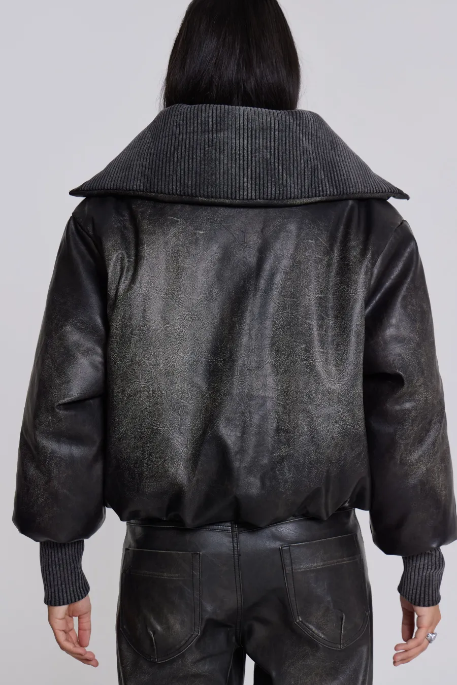 Jaded London *Alloy Vegan Leather Bomber Jacket