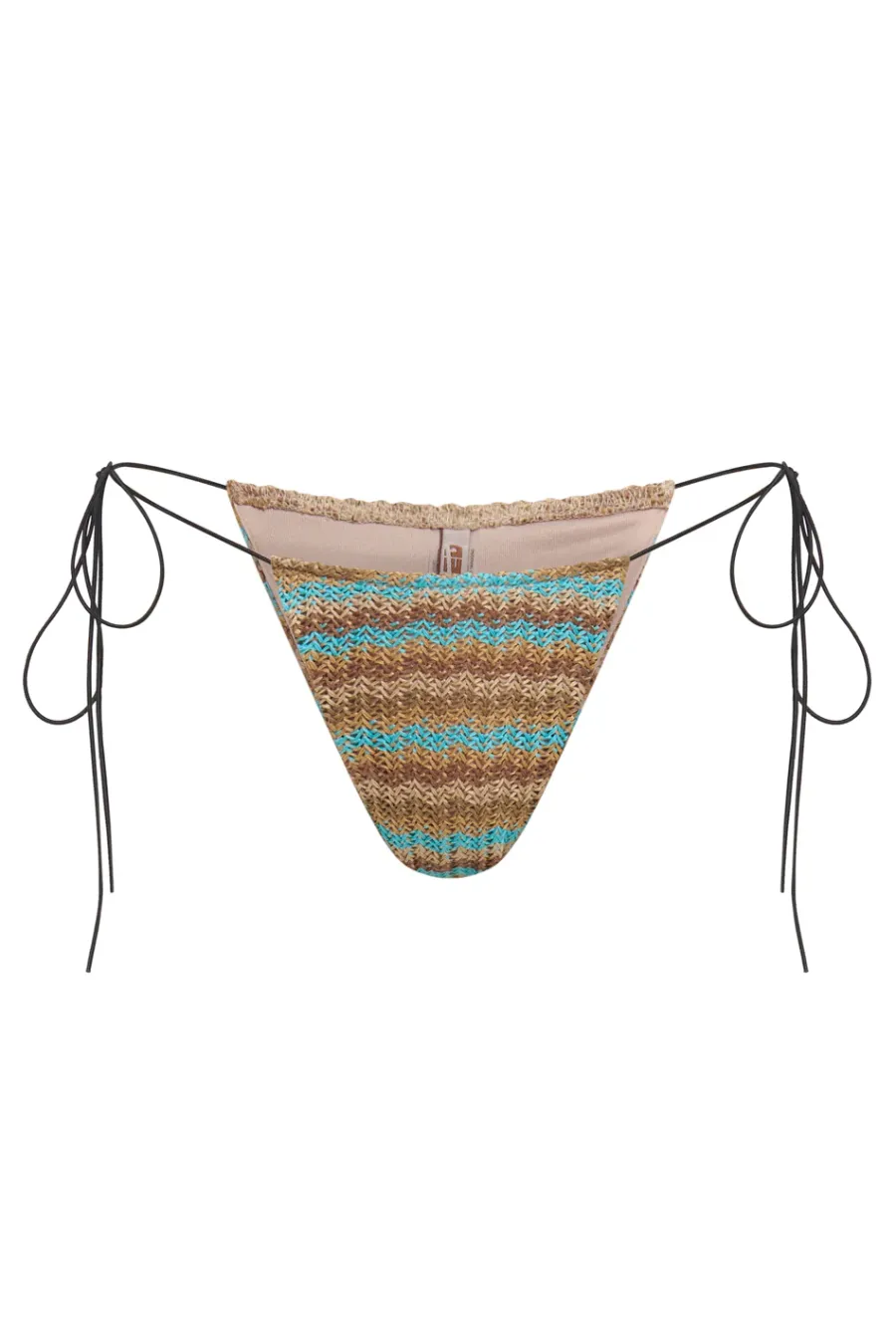 Jaded London Bikini Bottoms*Allure Striped Knit Micro Bikini Bottoms