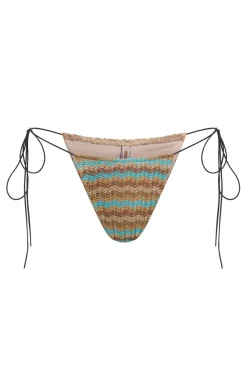 Jaded London New In Beach & Swimwear*Allure Striped Knit Micro Bikini Bottoms