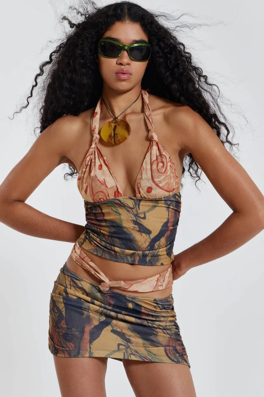 Jaded London New In Beach & Swimwear*Ammos Cut Out Mini Skirt