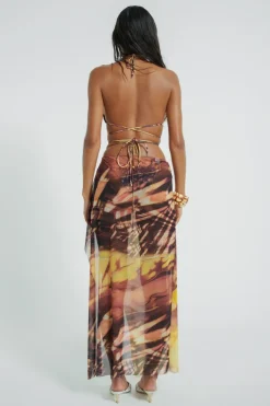 Jaded London New In Beach & Swimwear*Aphrodite Wrap Around Mesh Maxi Skirt