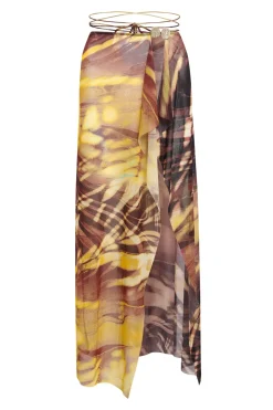 Jaded London New In Beach & Swimwear*Aphrodite Wrap Around Mesh Maxi Skirt