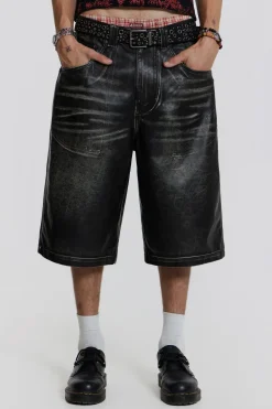 Jaded London Jorts & Shorts*Ash Faux Leather Colossus Shorts