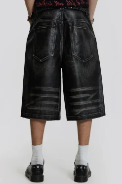 Jaded London Jorts & Shorts*Ash Faux Leather Colossus Shorts