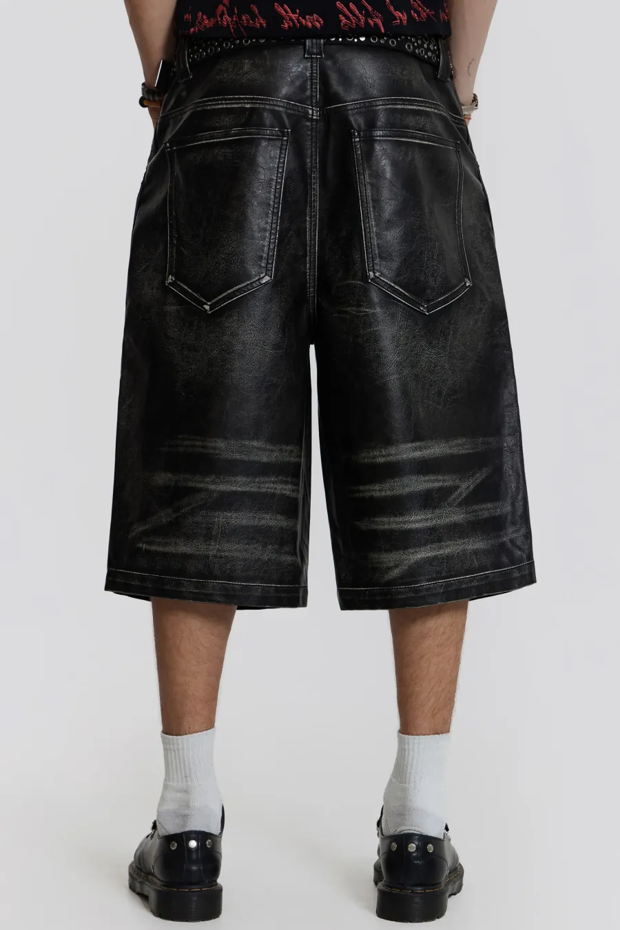 Jaded London Jorts & Shorts*Ash Faux Leather Colossus Shorts