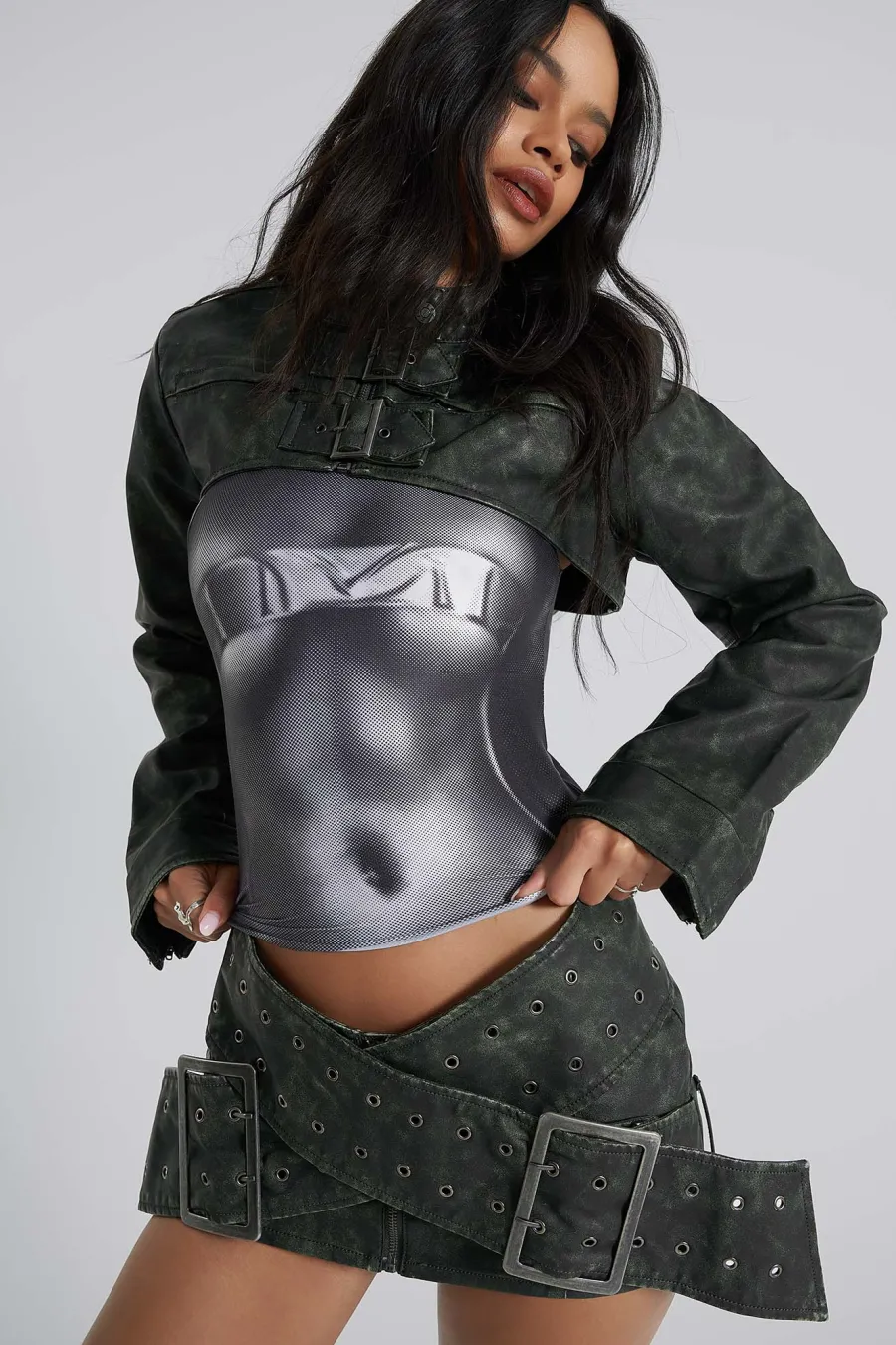 Jaded London *Assassin Micro Mini Skirt