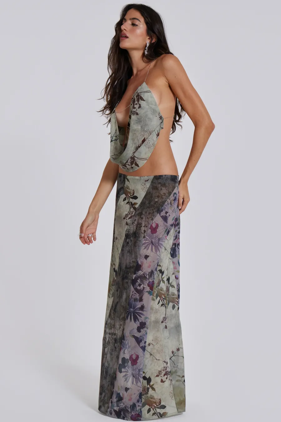 Jaded London *Asteria Panelled Maxi Skirt