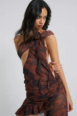 Jaded London Maxi Dresses*Athena One Shoulder Draped Maxi Dress