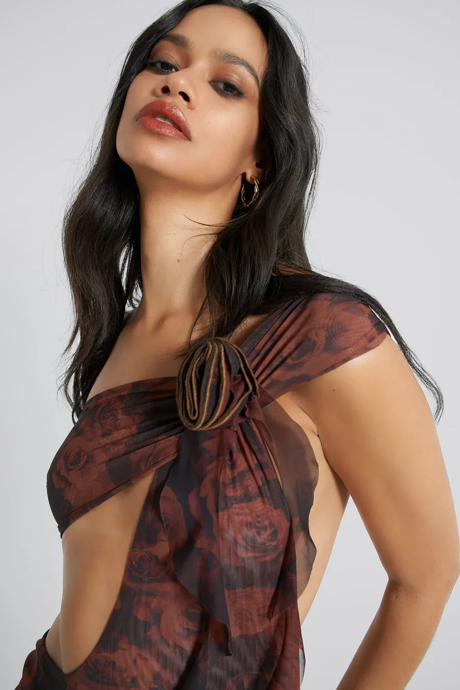 Jaded London Maxi Dresses*Athena One Shoulder Draped Maxi Dress