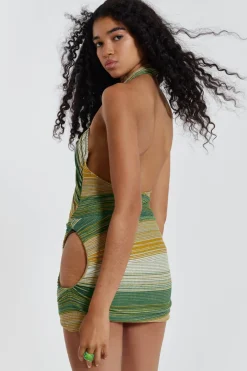 Jaded London Beach Dress*Avani Halterneck Wrap Over Mini Dress
