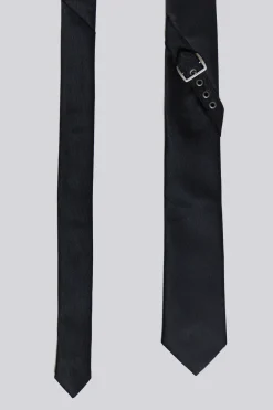 Jaded London *Black Buckle Tie
