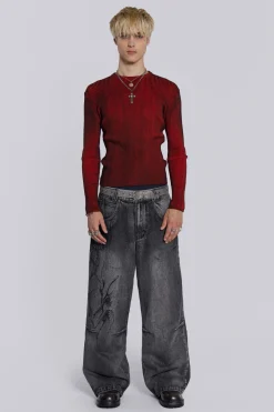 Jaded London Jeans*Black Decal Colossus Jean