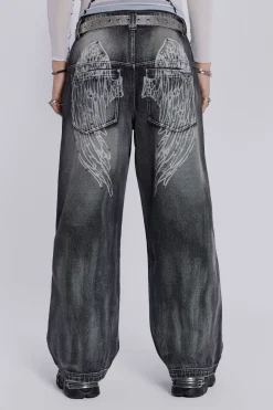 Jaded London Jeans*Black Ethereal Colossus Jeans