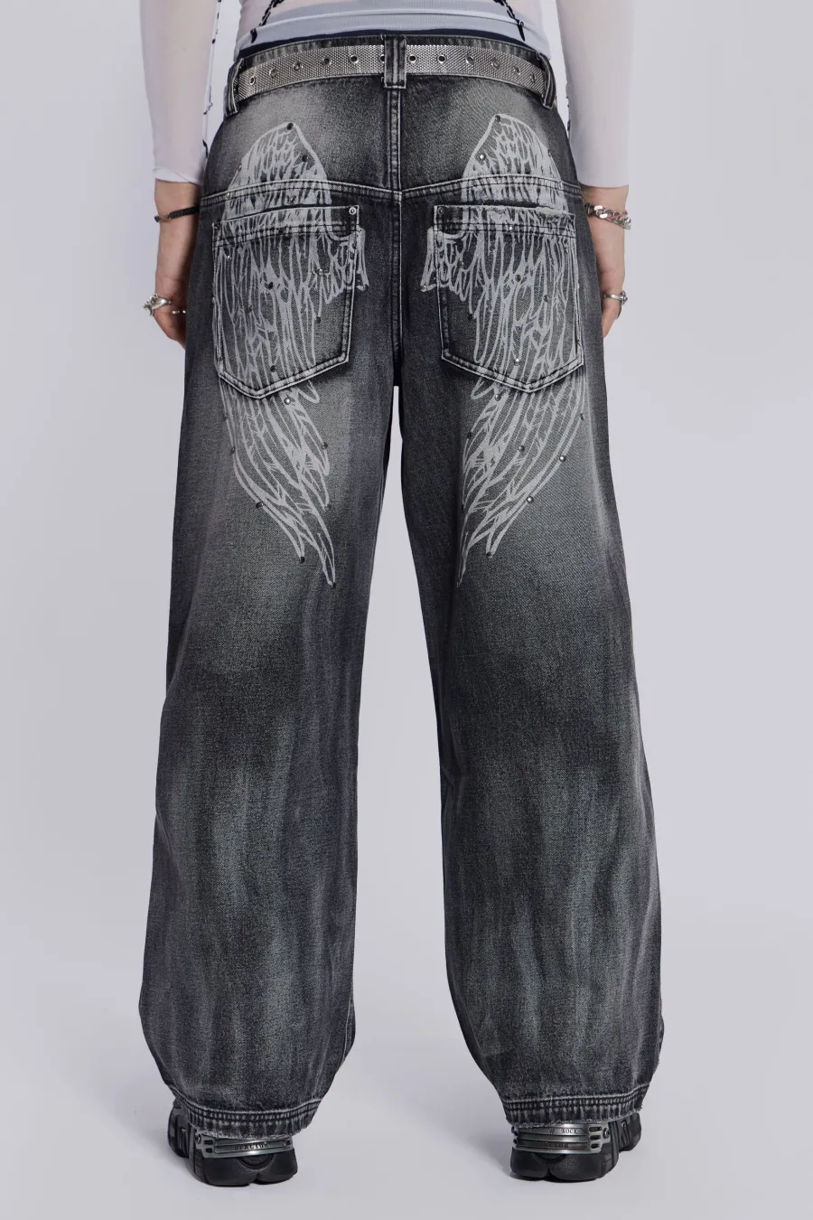 Jaded London Jeans*Black Ethereal Colossus Jeans