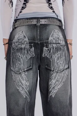 Jaded London Jeans*Black Ethereal Colossus Jeans