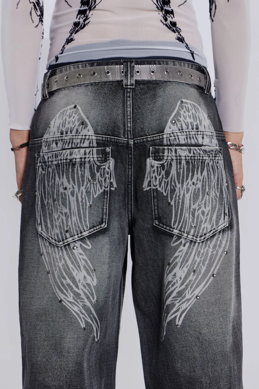 Jaded London Jeans*Black Ethereal Colossus Jeans