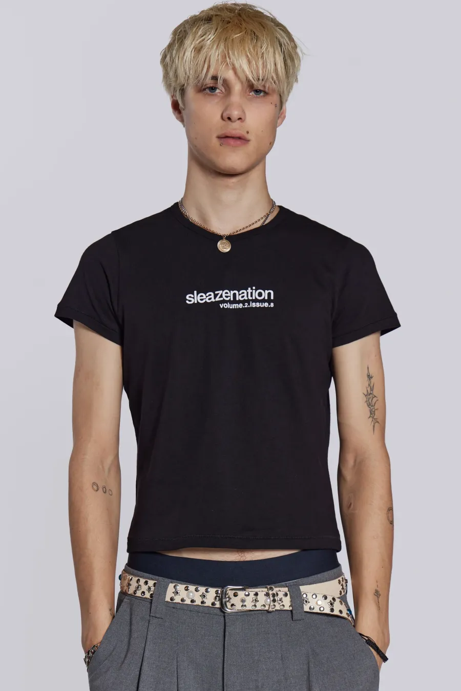 Jaded London T-Shirts*Black How Are You? Tee