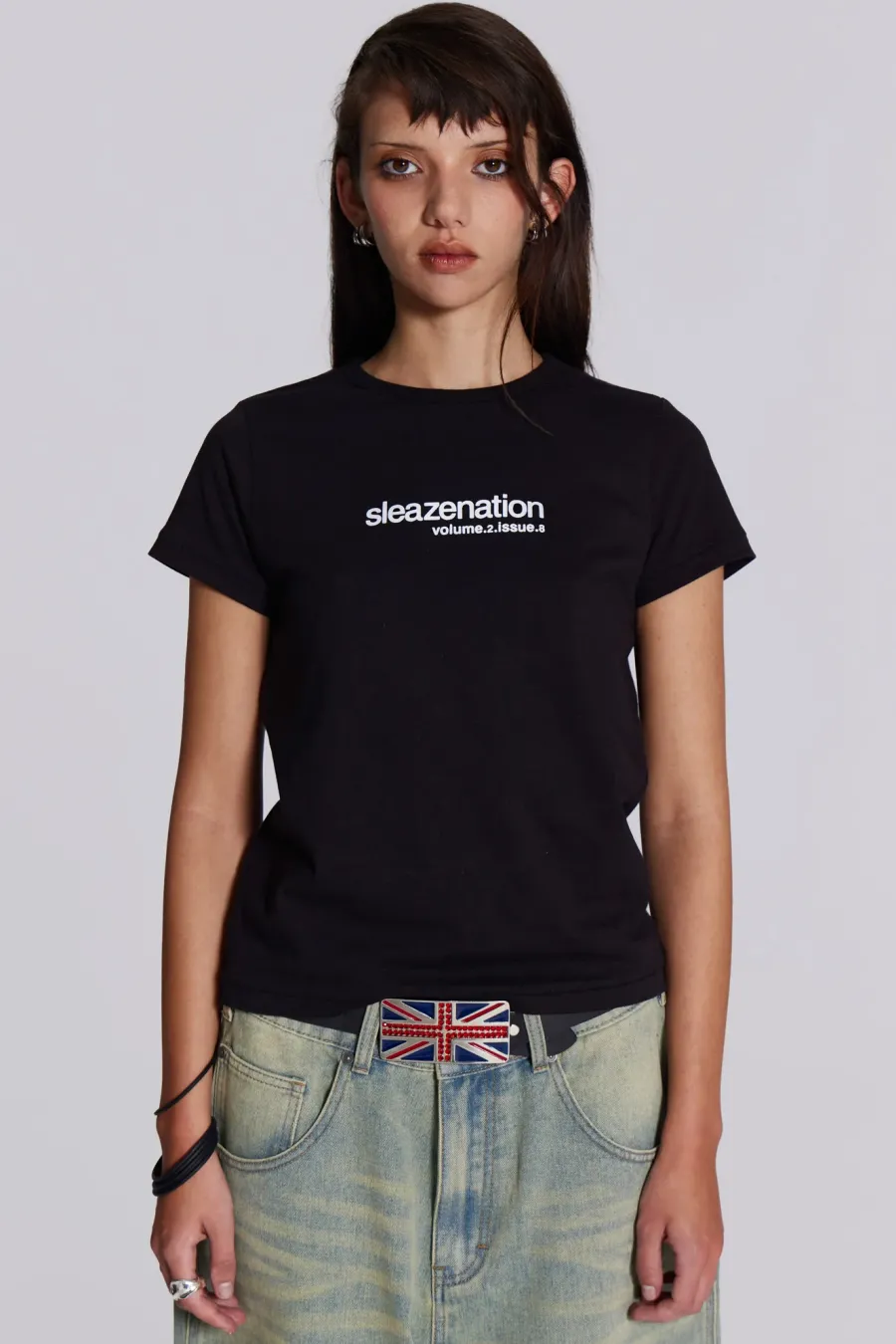 Jaded London T-Shirts*Black How Are You? Tee