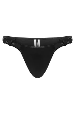 Jaded London New In Beach & Swimwear*Black Hydra Micro Bikini Bottoms With Buckle Detail