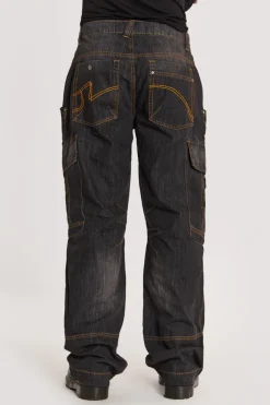 Jaded London Cargo Pants*Black Millennium Cargo Jeans