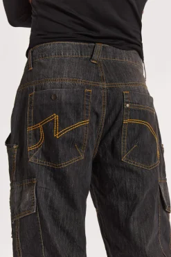 Jaded London Cargo Pants*Black Millennium Cargo Jeans