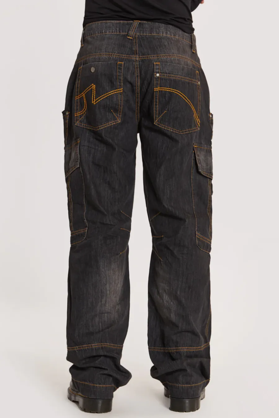 Jaded London Jeans*Black Millennium Cargo Jeans