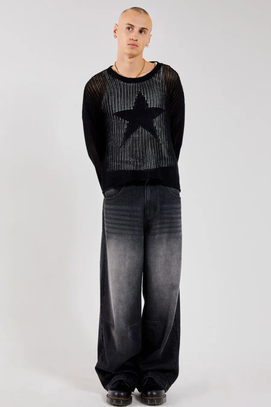 Jaded London Knitwear*Black Nebula Jumper