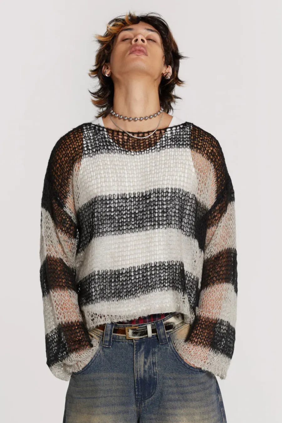 Jaded London Knitwear*Black Nirvana Jumper