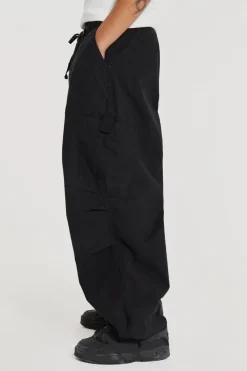 Jaded London Parachute Pants*Black Parachute Cargo Pants
