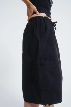 Jaded London Parachute Pants*Black Parachute Cargo Shorts