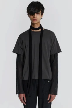Jaded London *Black Skinny Scarf