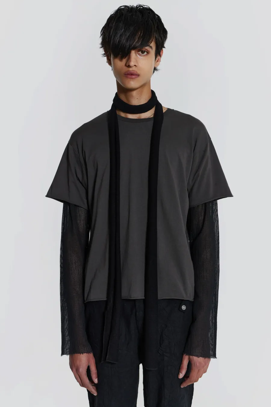 Jaded London *Black Skinny Scarf