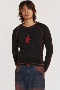 Jaded London T-Shirts*Black Starstruck Tee