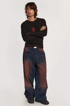 Jaded London T-Shirts*Black Starstruck Tee