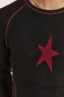 Jaded London T-Shirts*Black Starstruck Tee