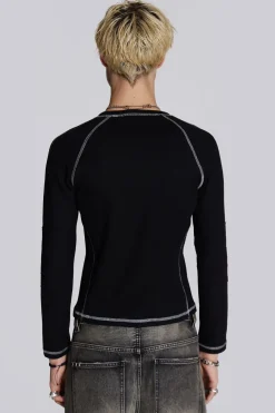 Jaded London T-Shirts*Black& White Starstruck Tee