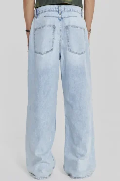 Jaded London Colossus Jeans*Bleached Blue Colossus Flare Jeans