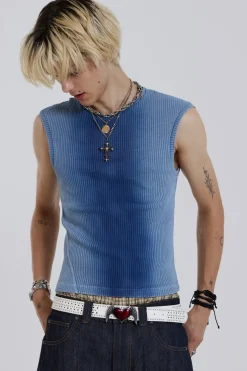 Jaded London Vests*Blue Glare Tank