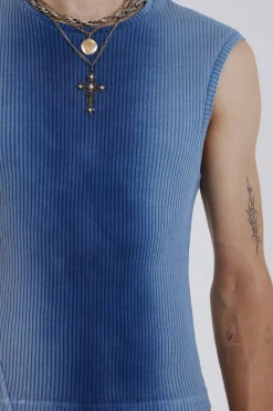 Jaded London Vests*Blue Glare Tank