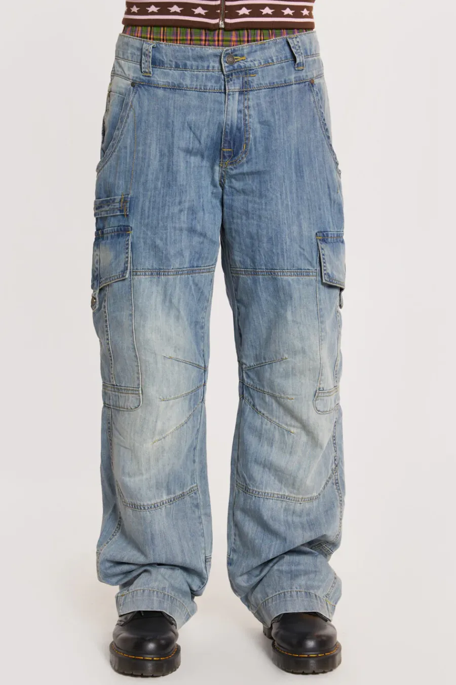 Jaded London Cargo Pants*Blue Millennium Cargo Jeans