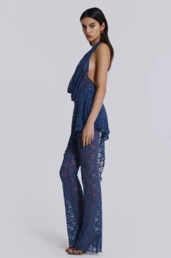 Jaded London Mini Dresses*Blue Riva Lace Co-Ord Set