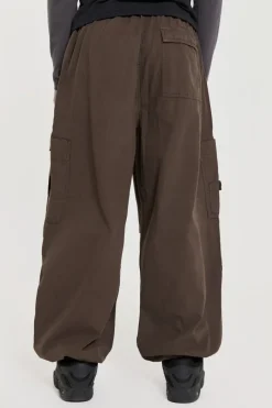 Jaded London Parachute Pants*Brown Parachute Cargo Pants