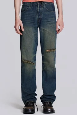 Jaded London Slim/Straight Jeans*Busted Scott Jeans