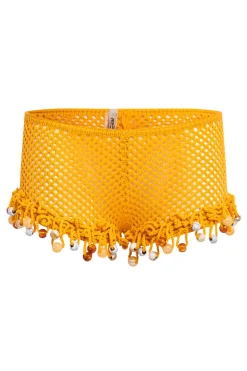 Jaded London Knitwear*Canary Knit Shorts With Beaded Trim