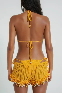 Jaded London New In Beach & Swimwear*Canary Knit Shorts With Beaded Trim