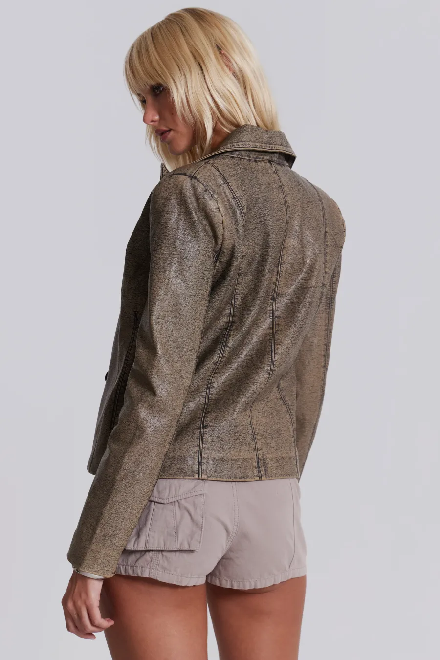 Jaded London *Cannon Faux Leather Jacket