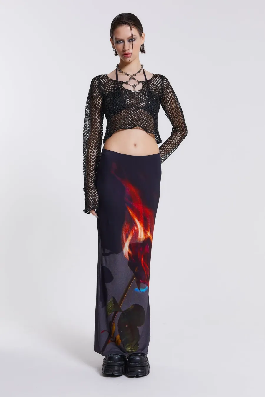 Jaded London Knitwear*Capella Knitted Top With Hardware Trim